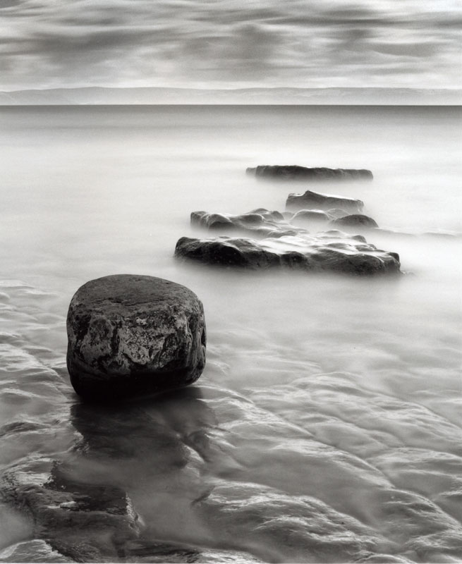 Black and white long exposure seascape